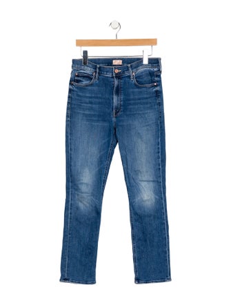 Mother Mid-Rise Straight Leg Jeans