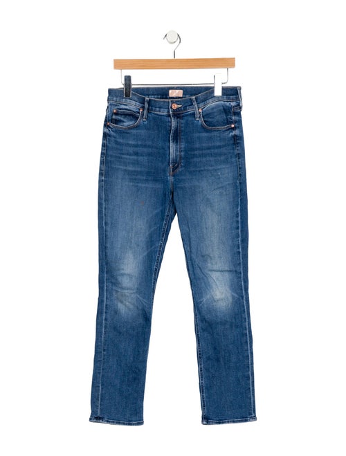 Mother Mid-Rise Straight Leg Jeans