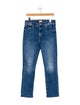 Mother Mid-Rise Straight Leg Jeans