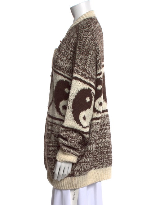 Mother Printed V-Neck Sweater