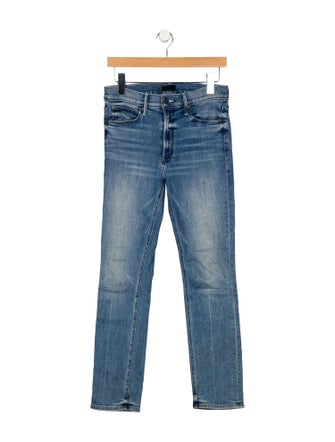 Mother Mid-Rise Straight Leg Jeans