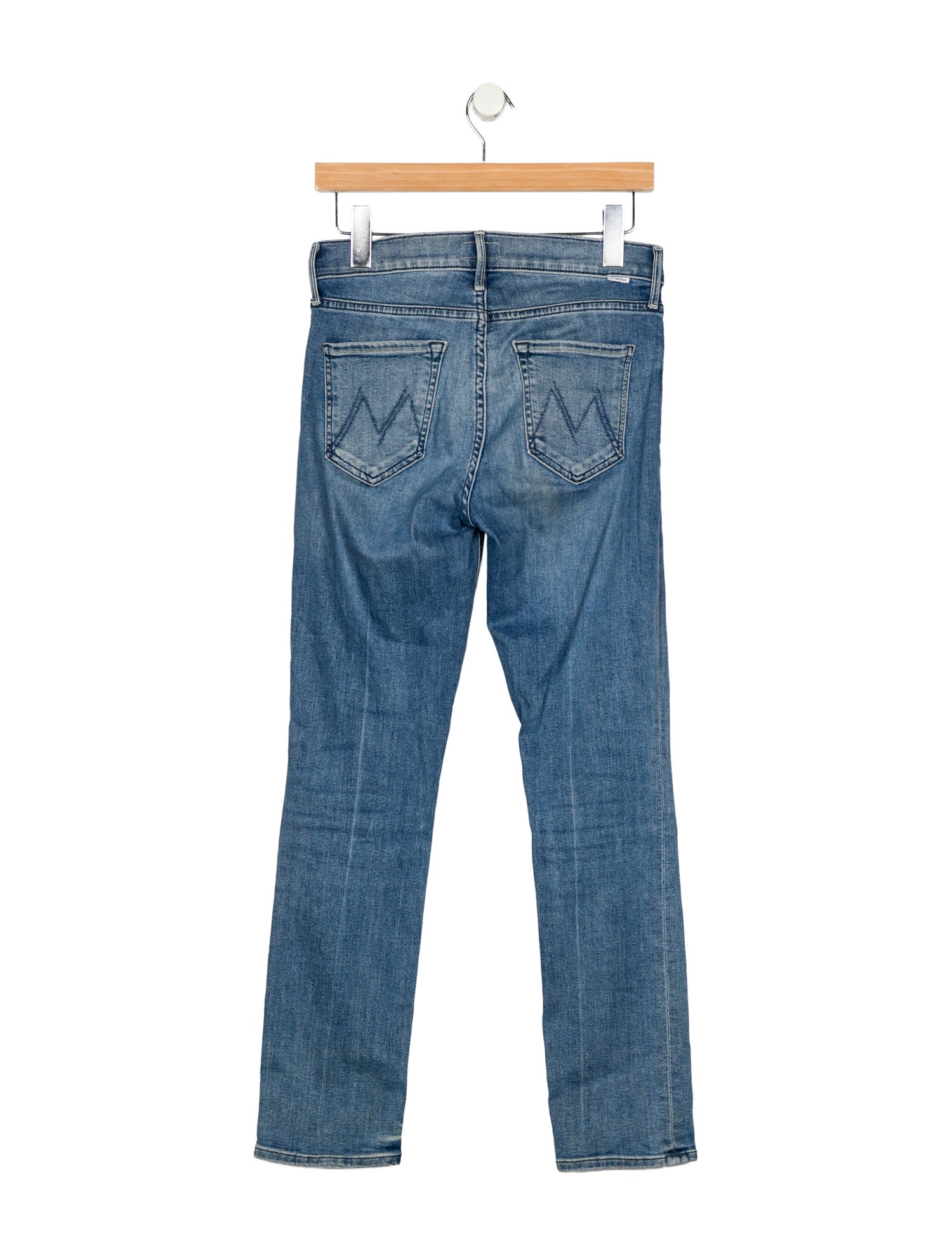 Mother Mid-Rise Straight Leg Jeans
