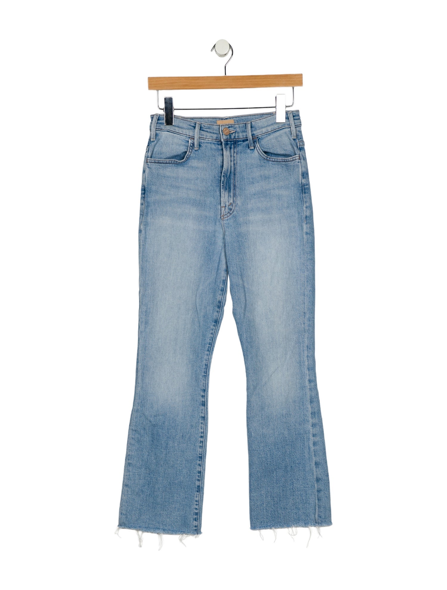 Mother Mid-Rise Straight Leg Jeans