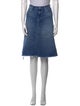 Mother Distressed Accents Knee-Length Skirt