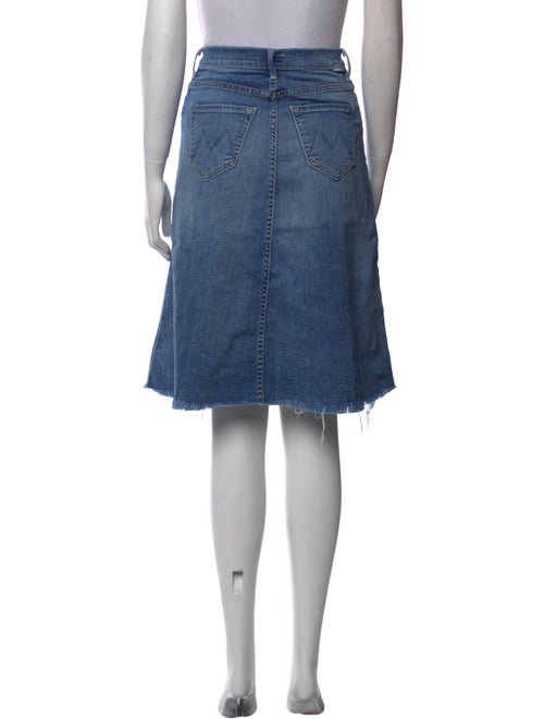 Mother Distressed Accents Knee-Length Skirt