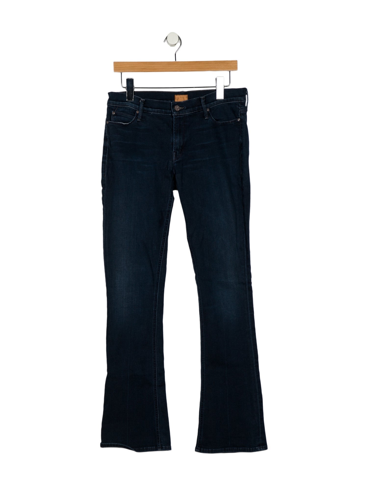 Mother Mid-Rise Straight Leg Jeans