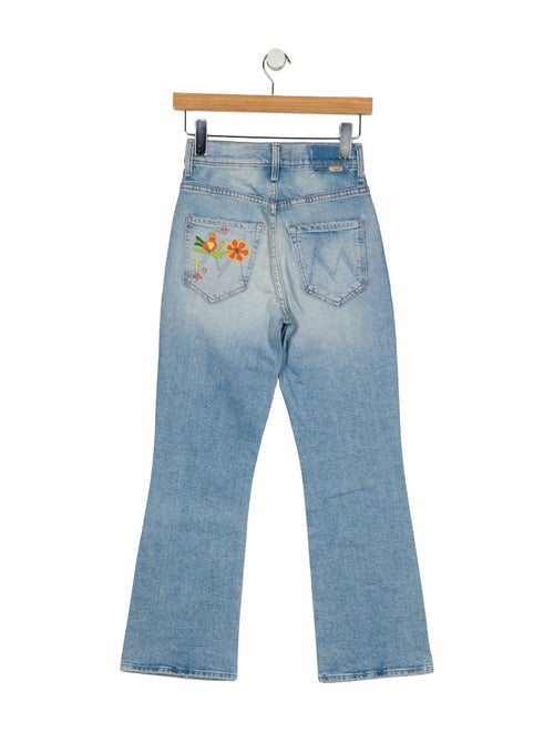Mother Mid-Rise Wide Leg Jeans