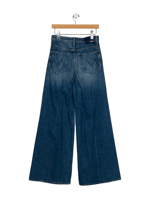 Mother Mid-Rise Wide Leg Jeans