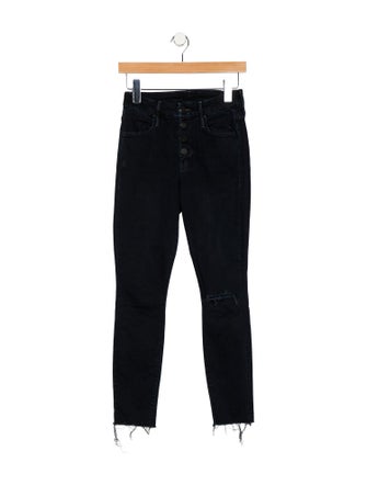 Mother Mid-Rise Skinny Leg Jeans