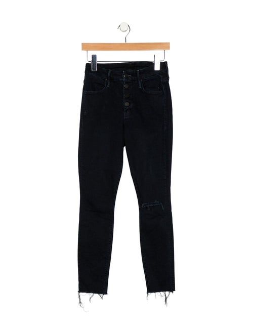Mother Mid-Rise Skinny Leg Jeans