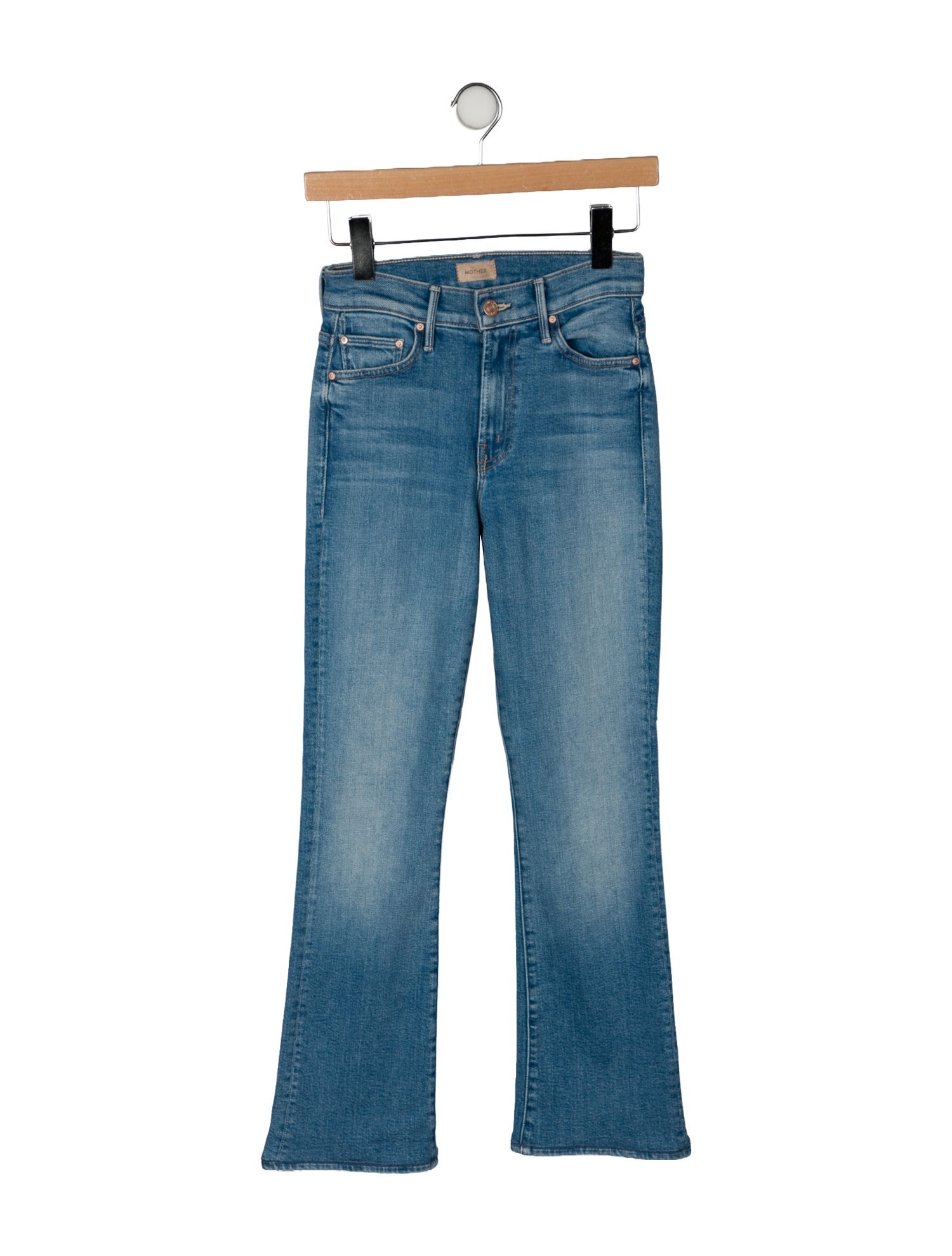 Mother Mid-Rise Straight Leg Jeans