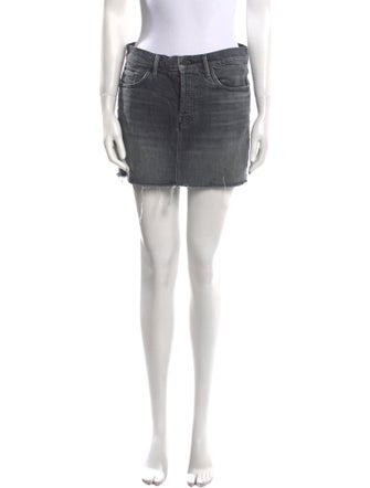 Mother Distressed Accents Mini Skirt