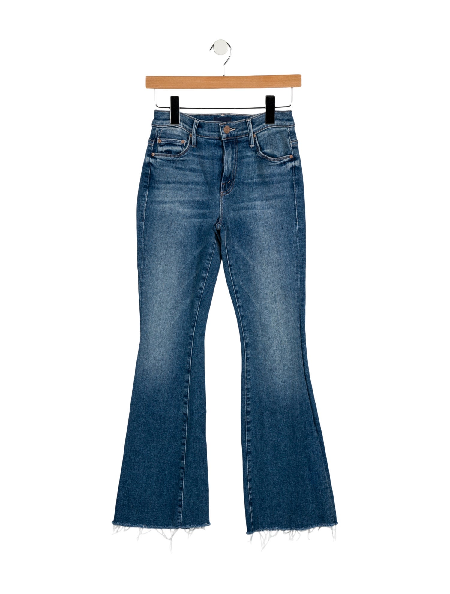 Mother Mid-Rise Wide Leg Jeans