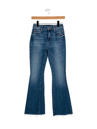 Mother Mid-Rise Wide Leg Jeans