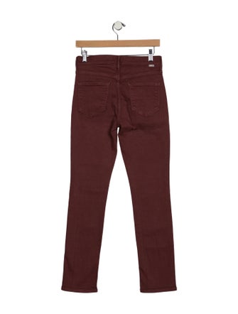 Mother Mid-Rise Straight Leg Jeans