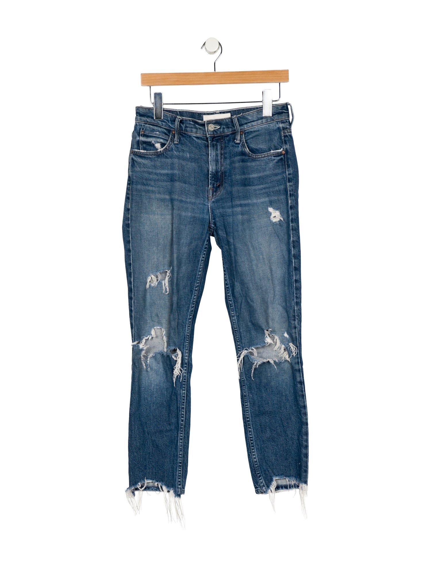 Mother Mid-Rise Skinny Leg Jeans