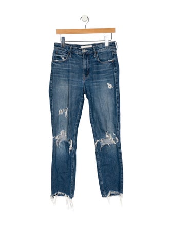 Mother Mid-Rise Skinny Leg Jeans