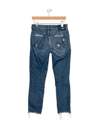 Mother Mid-Rise Skinny Leg Jeans