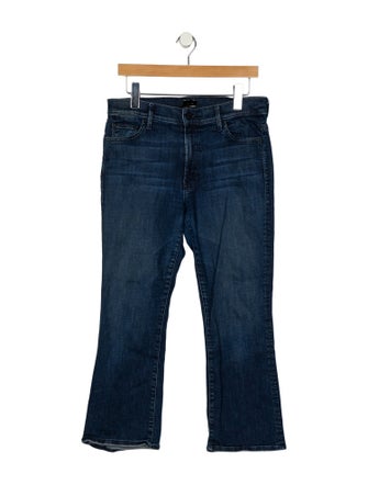 Mother Mid-Rise Wide Leg Jeans