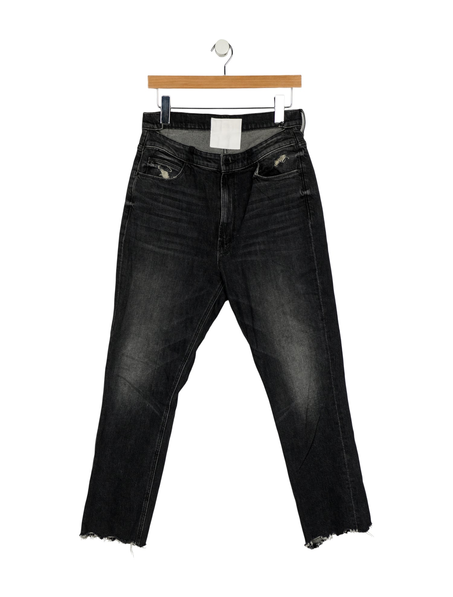 Mother Mid-Rise Straight Leg Jeans