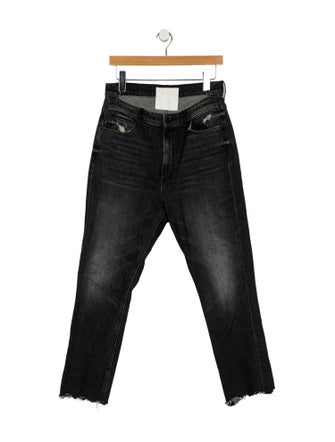 Mother Mid-Rise Straight Leg Jeans