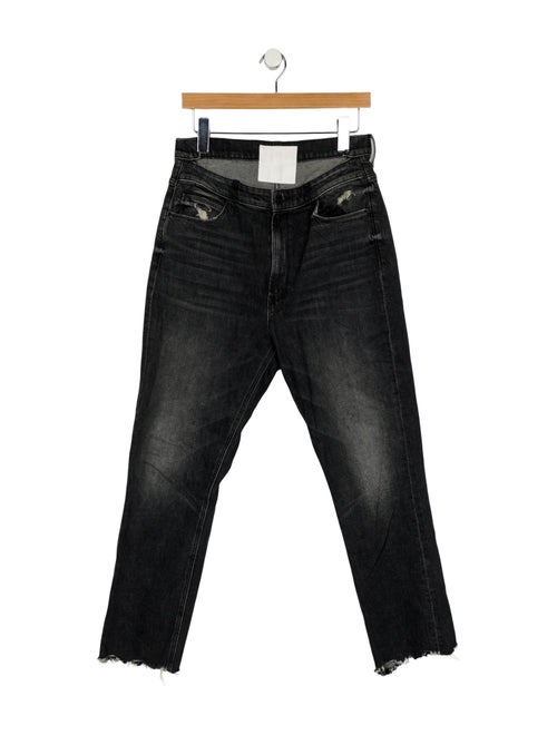 Mother Mid-Rise Straight Leg Jeans
