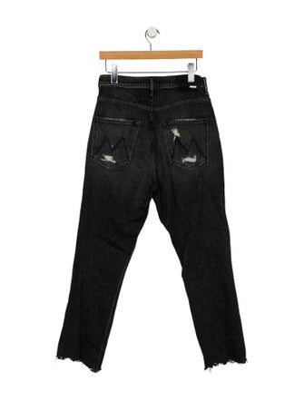 Mother Mid-Rise Straight Leg Jeans