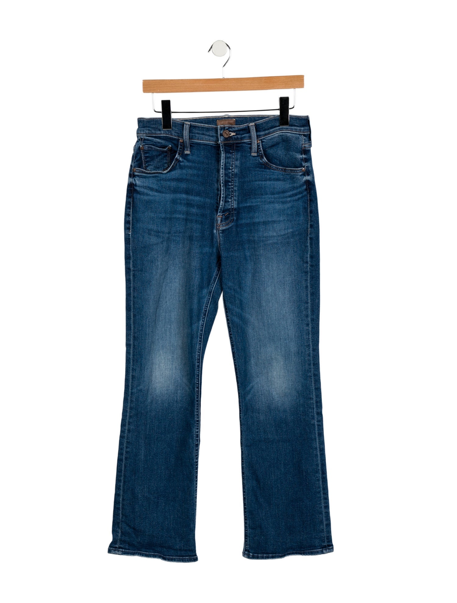 Mother Mid-Rise Straight Leg Jeans