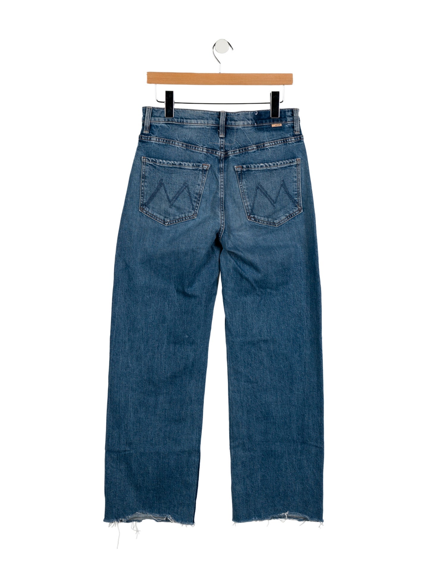 Mother Mid-Rise Wide Leg Jeans