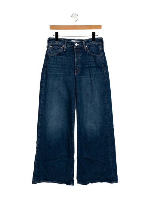 Mother Mid-Rise Wide Leg Jeans