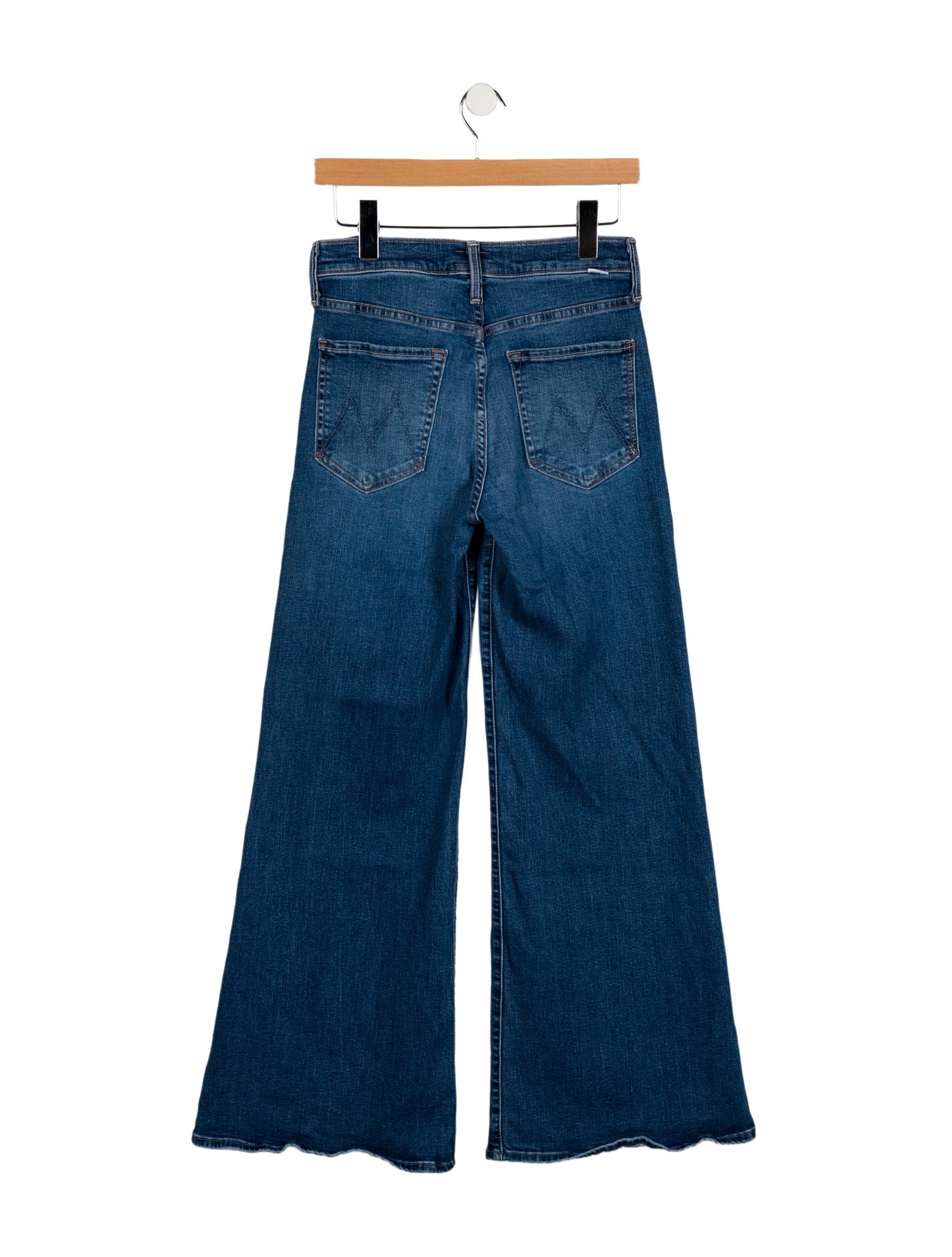 Mother Mid-Rise Wide Leg Jeans