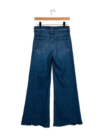 Mother Mid-Rise Wide Leg Jeans