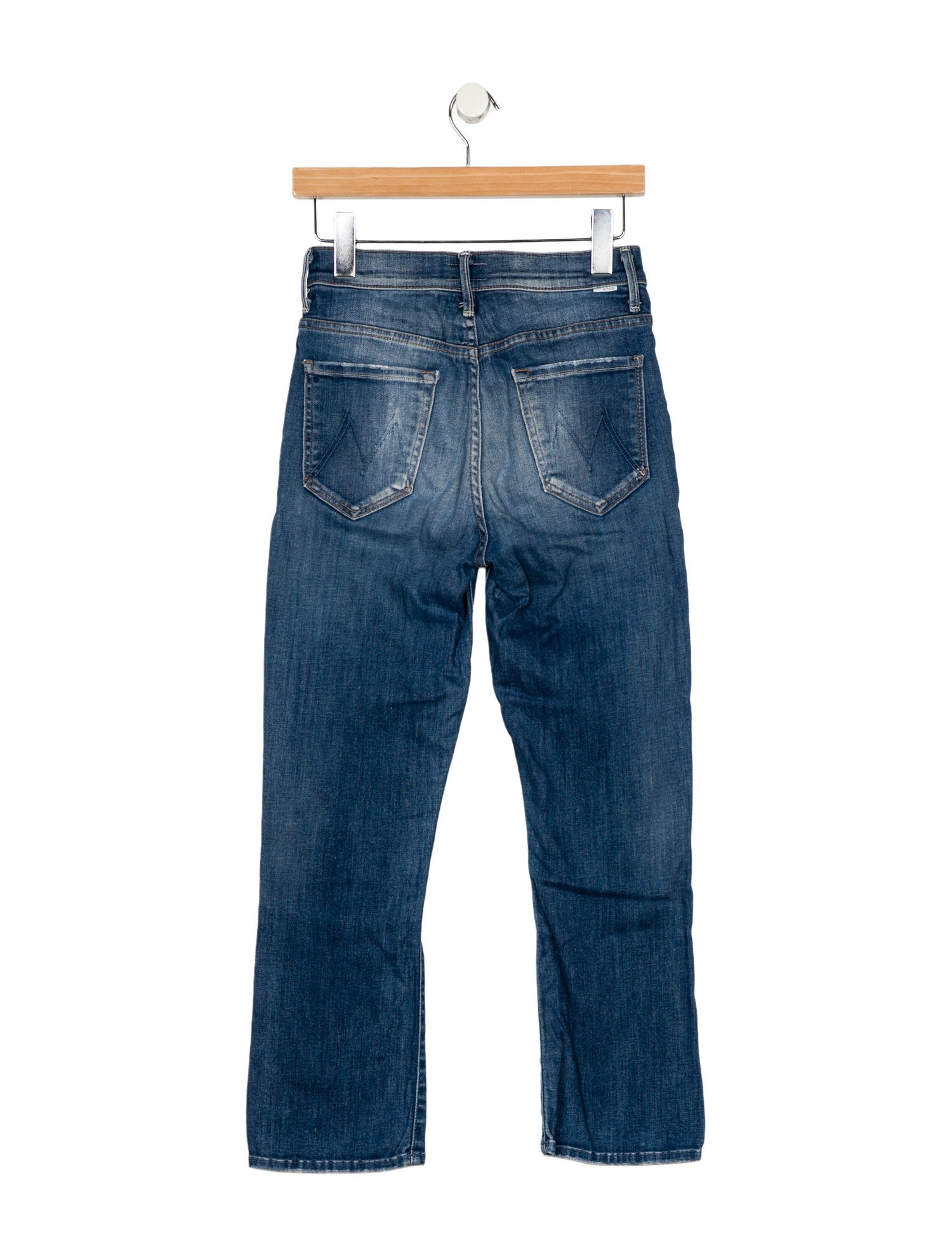 Mother Mid-Rise Straight Leg Jeans