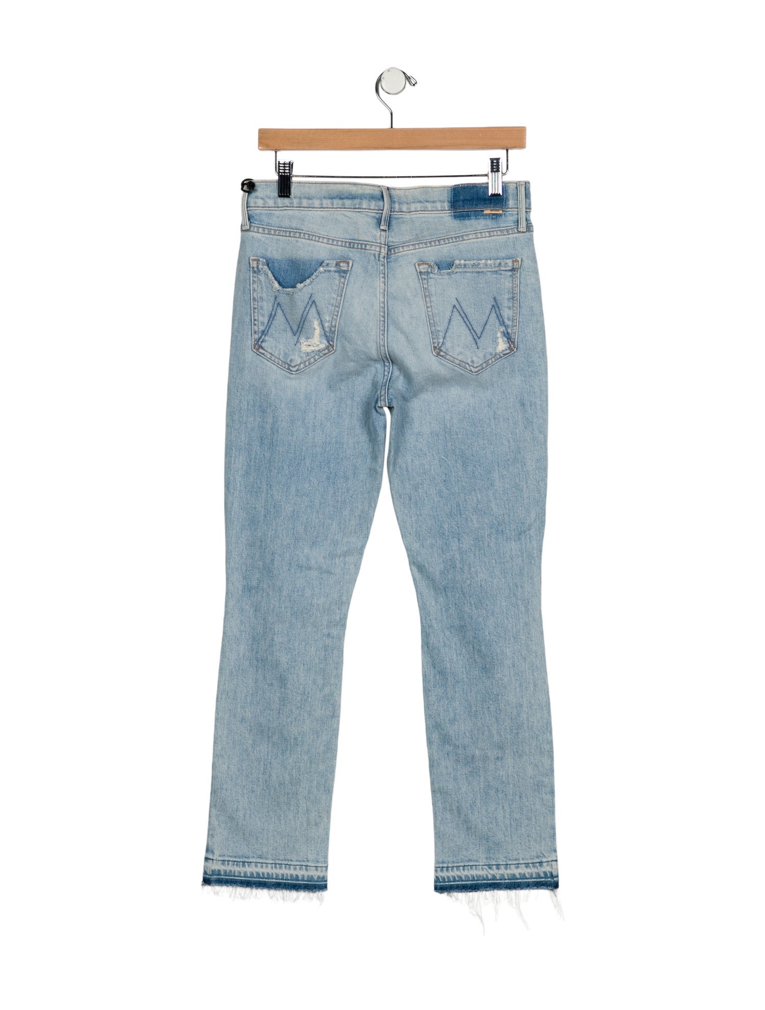 Mother Mid-Rise Straight Leg Jeans