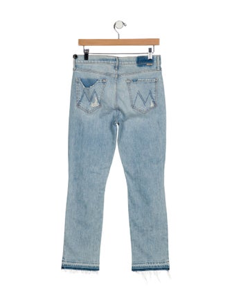 Mother Mid-Rise Straight Leg Jeans