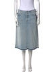 Mother Distressed Accents Knee-Length Skirt