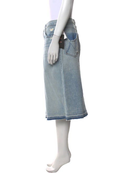 Mother Distressed Accents Knee-Length Skirt