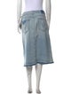 Mother Distressed Accents Knee-Length Skirt