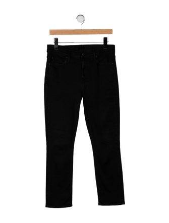 Mother Mid-Rise Straight Leg Jeans