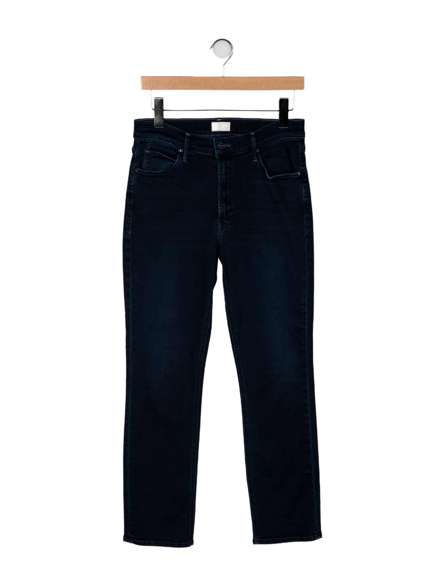 Mother Mid-Rise Straight Leg Jeans