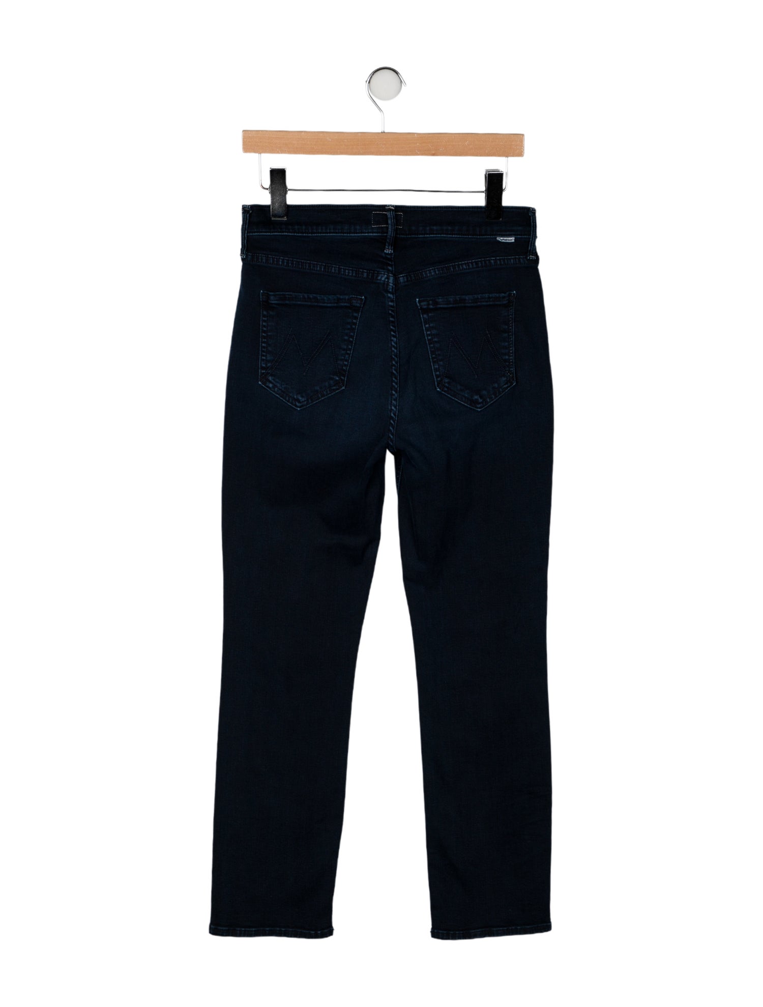 Mother Mid-Rise Straight Leg Jeans