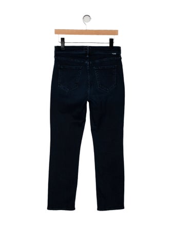 Mother Mid-Rise Straight Leg Jeans