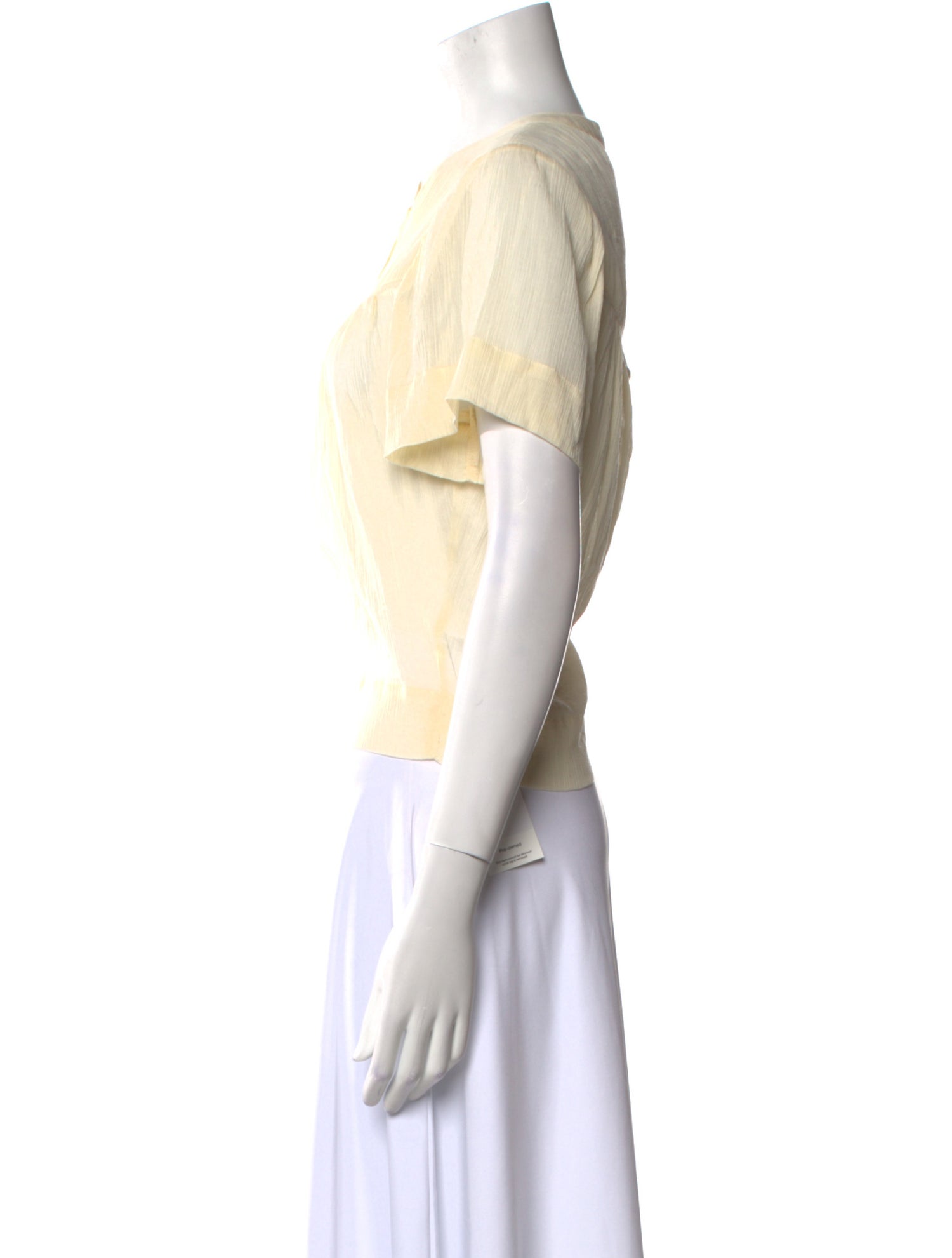 Mother Crew Neck Short Sleeve Crop Top