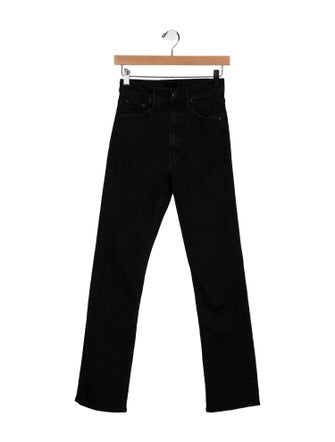 Mother Mid-Rise Straight Leg Jeans