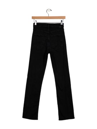 Mother Mid-Rise Straight Leg Jeans