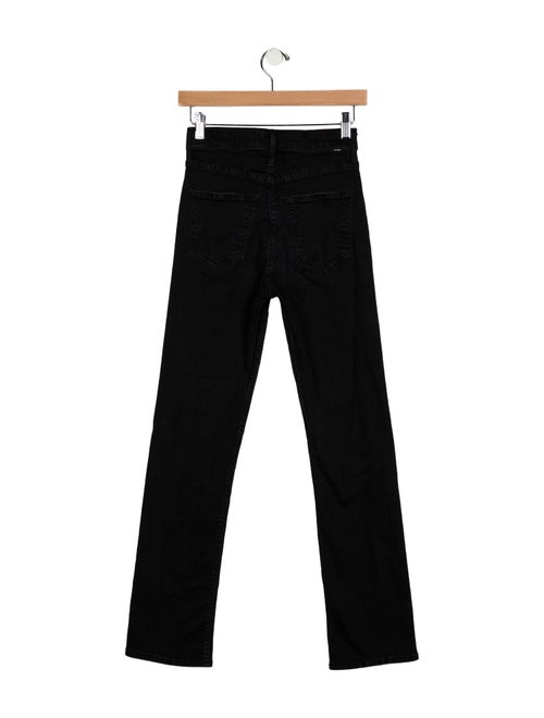 Mother Mid-Rise Straight Leg Jeans
