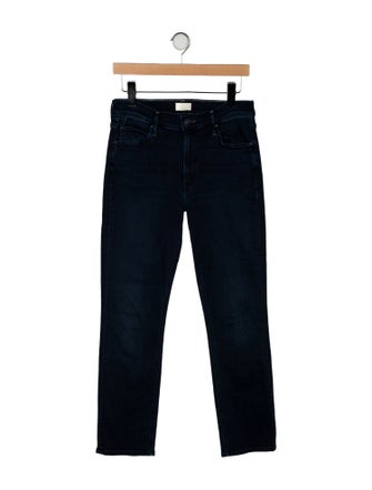 Mother Mid-Rise Straight Leg Jeans