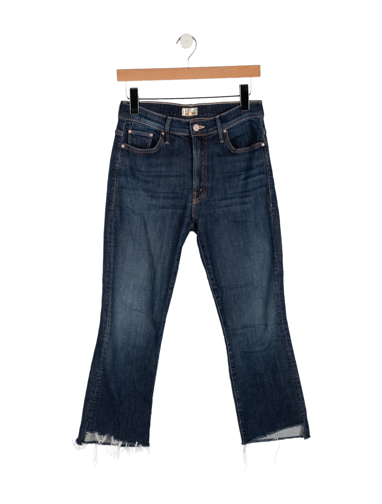Mother Mid-Rise Straight Leg Jeans