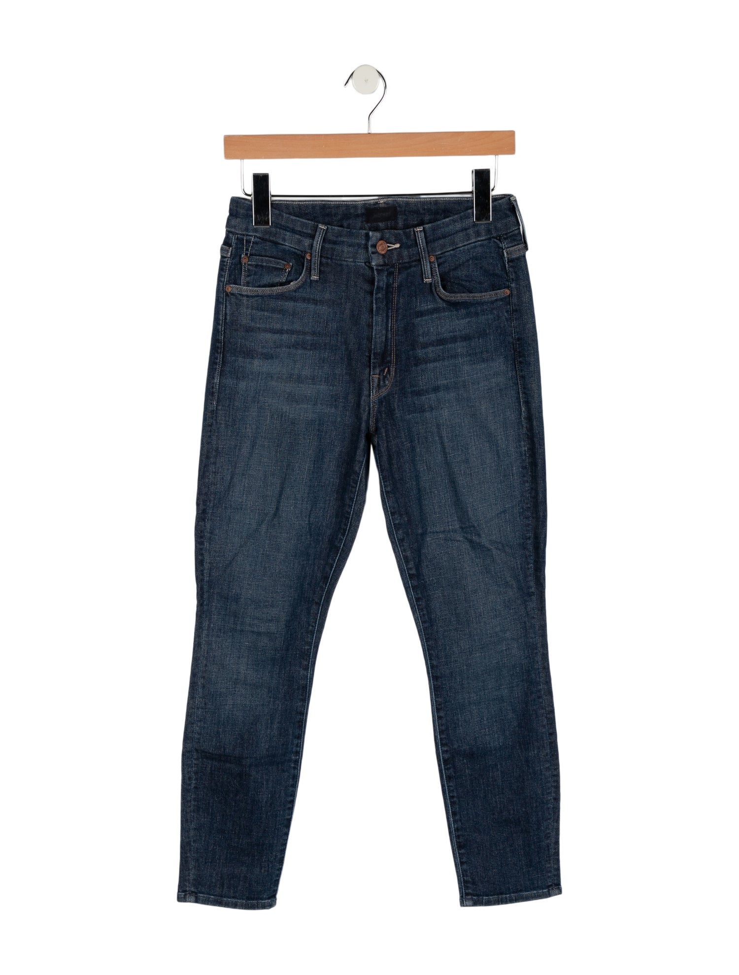 Mother Mid-Rise Skinny Leg Jeans