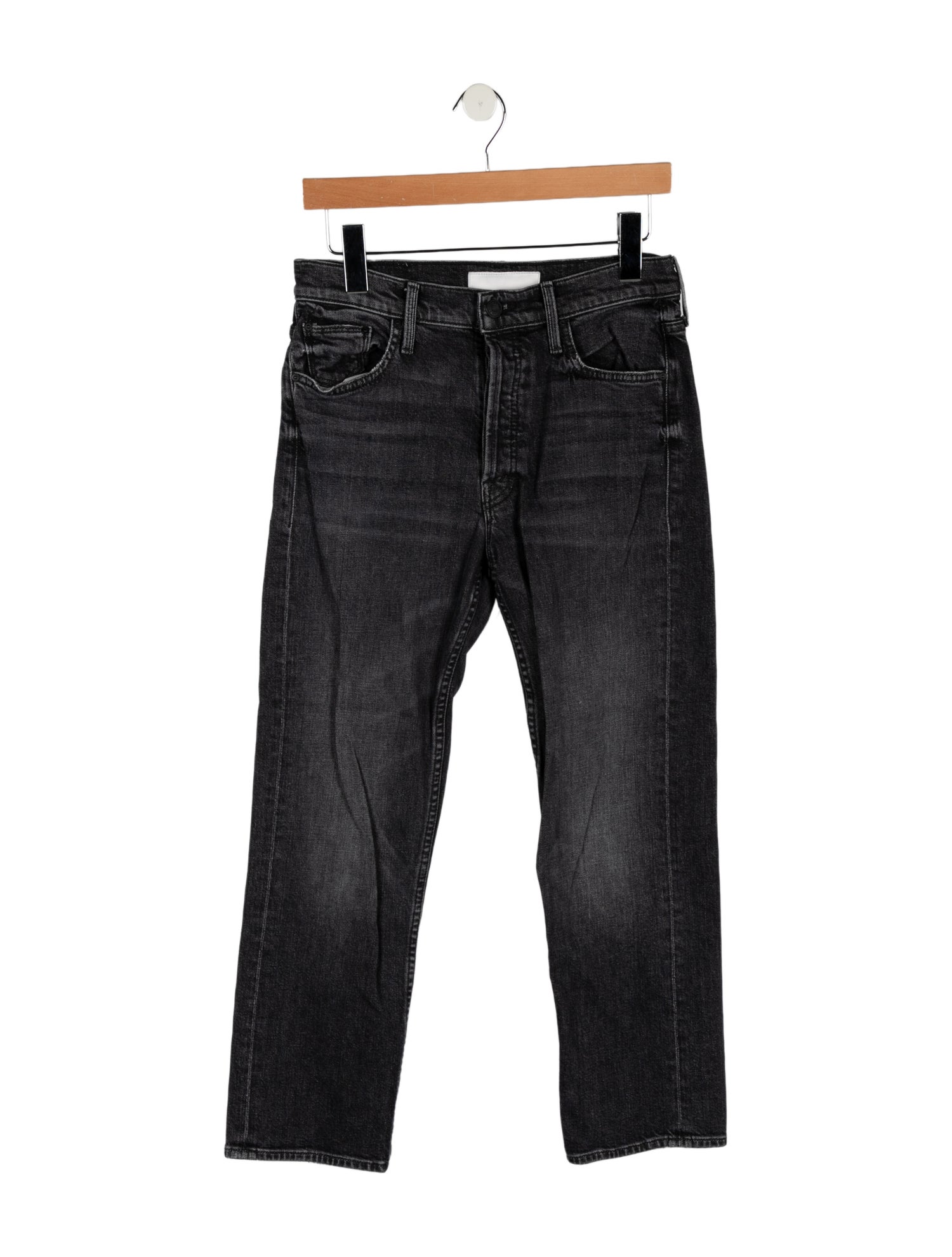 Mother Mid-Rise Straight Leg Jeans